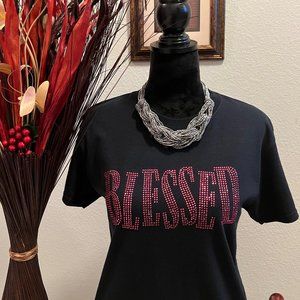 COPY - Blessed Rhinestone T-shirt